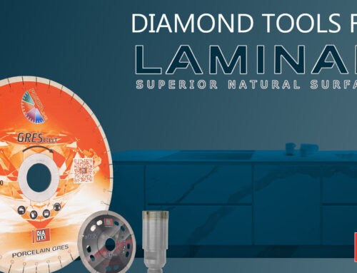 Diamond tools for LAMINAM slabs